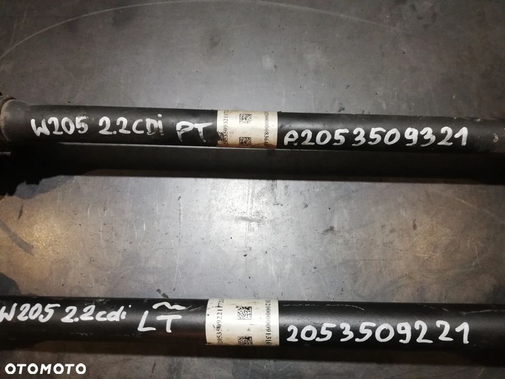 MERCEDES W205 PÓŁOŚ TYŁ TYLNA LEWA A2053509221 A2053509321 - 2
