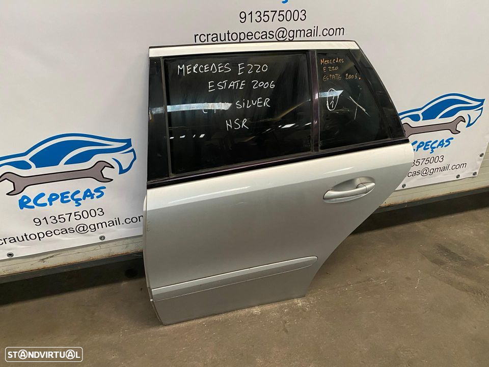 PORTA TRASEIRA TRÁS ESQUERDA MERCEDES BENZ CLASS E W211 WAGON FECHO ELEVADOR MOTOR PUXADOR VIDRO - 2