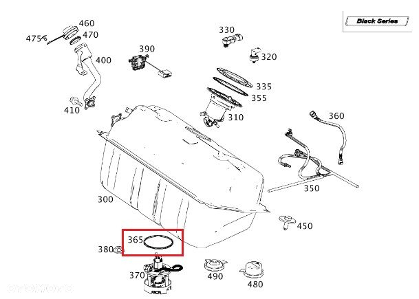 MERCEDES SLK SL Uszczelka pompy paliwa zbiornika paliwa OE - 2