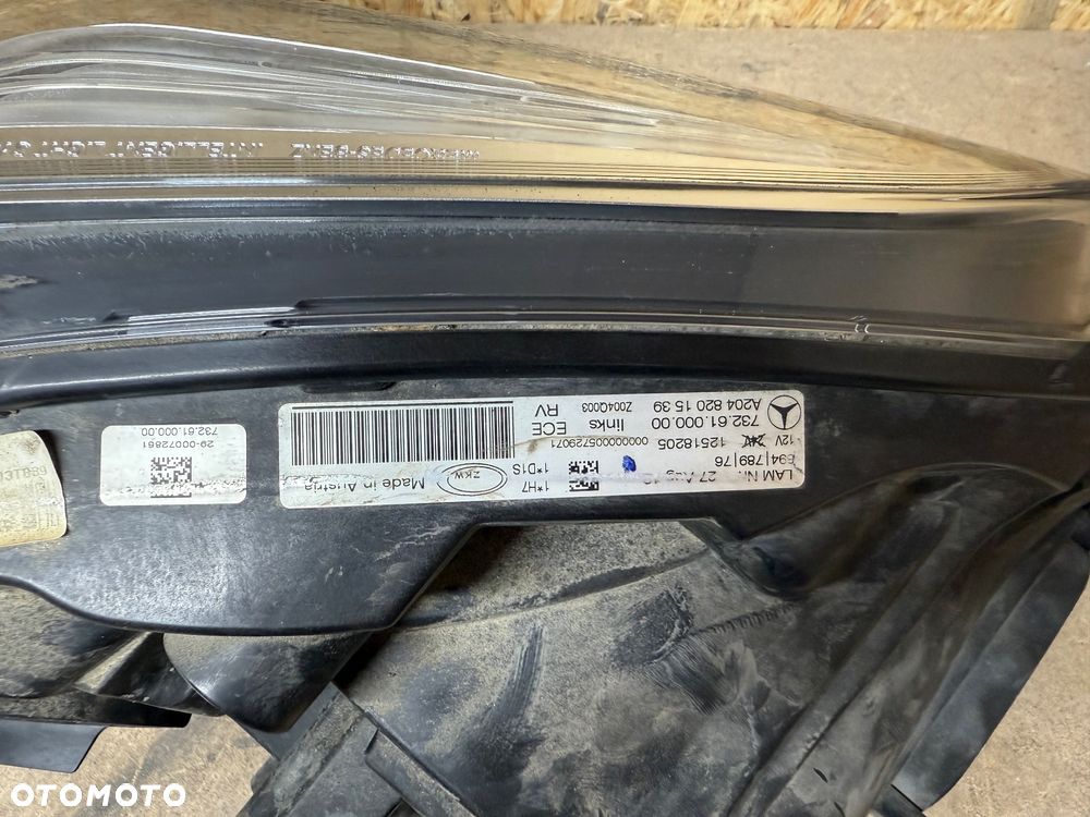 MERCEDES GLK W204 LIFT XENON ILS LEWA PRZEDNIA LAMPA ORYGINAŁ A2048201539 - 8