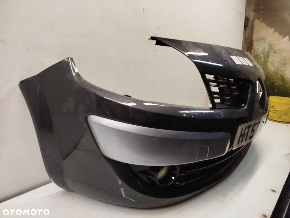 + ZDERZAK PRZÓD PRZEDNI DO RENAULT SCENIC 2 II LIFT FL TEB66 SZARY GRAFITOWY HALOGENY - 2