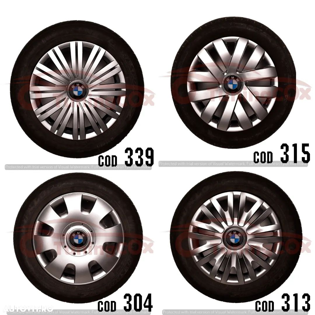 Capace roti R15 BMW la set de 4 buc,covorase interioare,manson schimbator - 1
