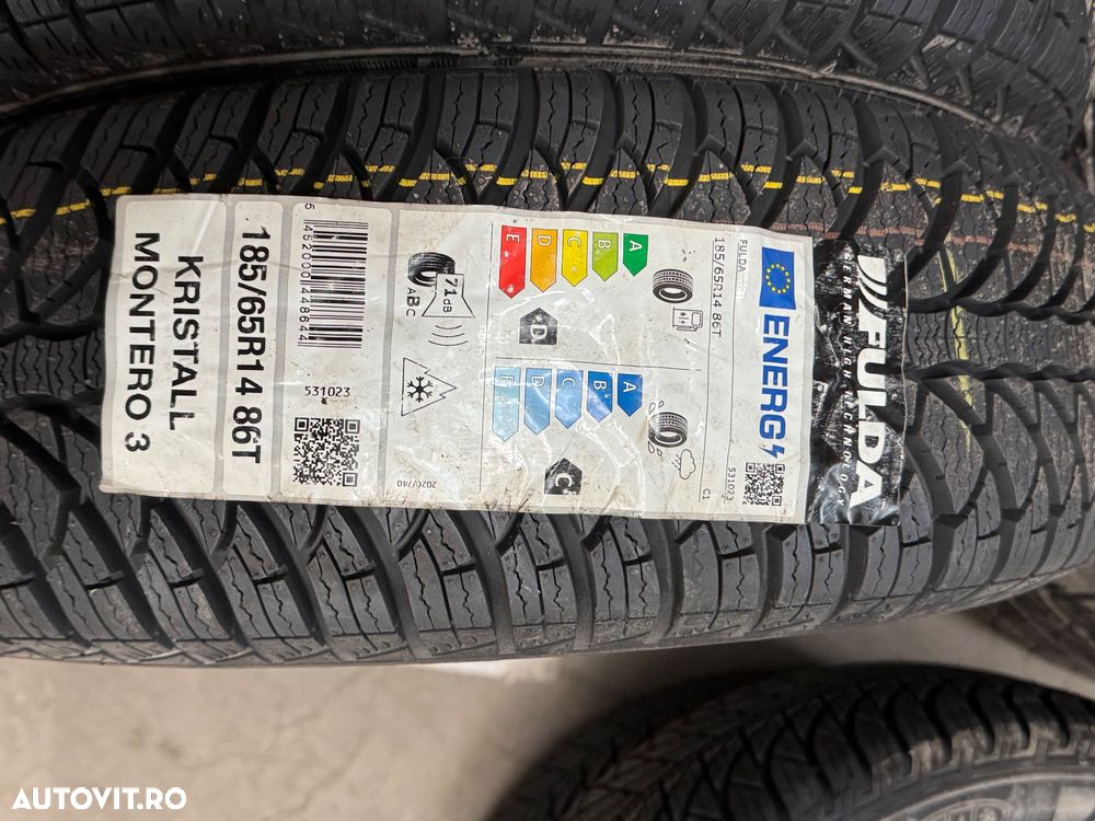 Vând 2 anvelope 185/65/14 fulda de iarnă noi - 2