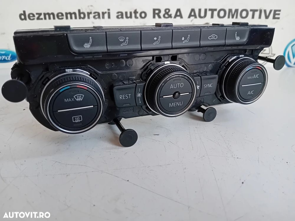 Panou Modul Comenzi Clima Dublu Climatronic Vw Passat B8 Arteon Cod 5G0907044DP Incalzire In Scaune - 1