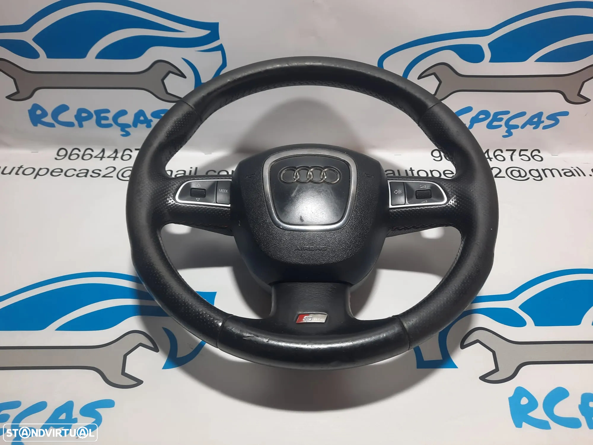 VOLANTE GUIADOR COMPLETO AUDI Q7 S LINE S-LINE MULTIFUNÇÕES AIRBAG AIRBAGS ORIGINAL - 3