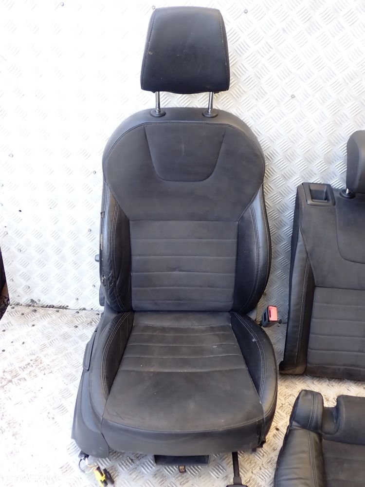 AUDI A6 C7  FOTEL PRZEDNI PRAWY / LEWY ORAZ KANAPA TYLNIA MATERIAŁ - SKÓRA KOMPLET - 9