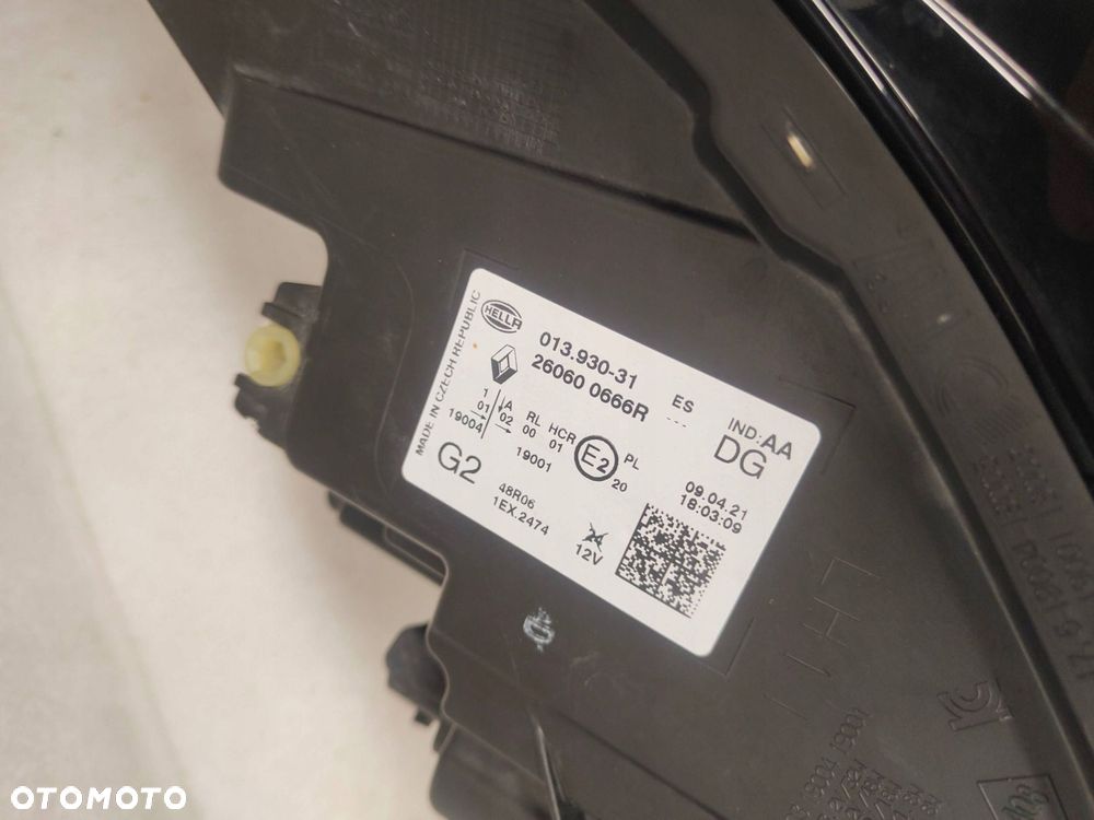 renault captur ii ciemne komplet lamp przednich 260104525r/ 260104525r - 8
