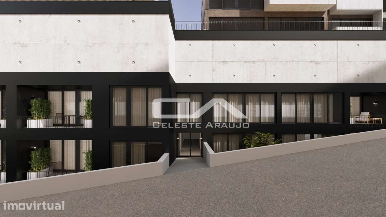 Apartamento T0+1 Novo com terraço em São João da Madeira - Grande imagem: 4/13