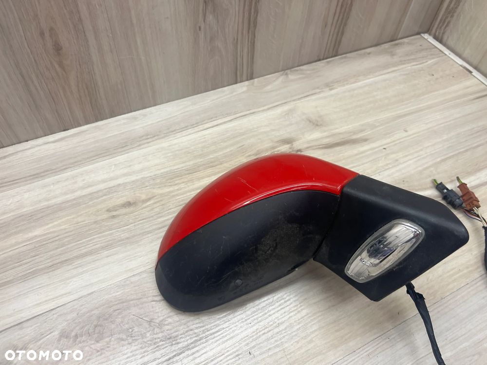 LUSTERKO PRAWE PEUGEOT 207 9PIN CZERWONE - 4