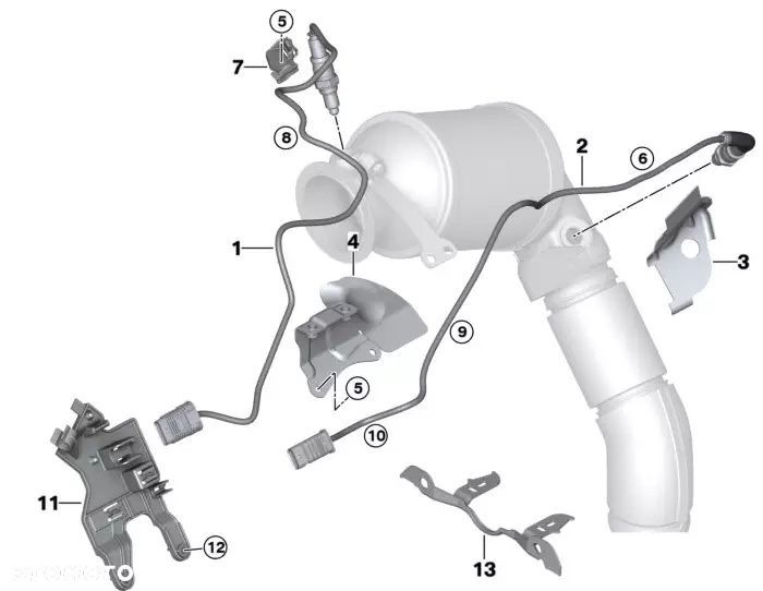 NOWA ORYGINALNA Sonda Lambda BMW X5 G05 X6 G06 X7 G07 S68 4.4 V8 9846414 - 5