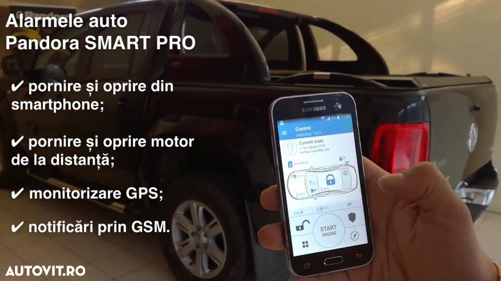 Alarma auto Pandora Smart PRO conexiune CAN bluetooth GSM 3G GPS - 3