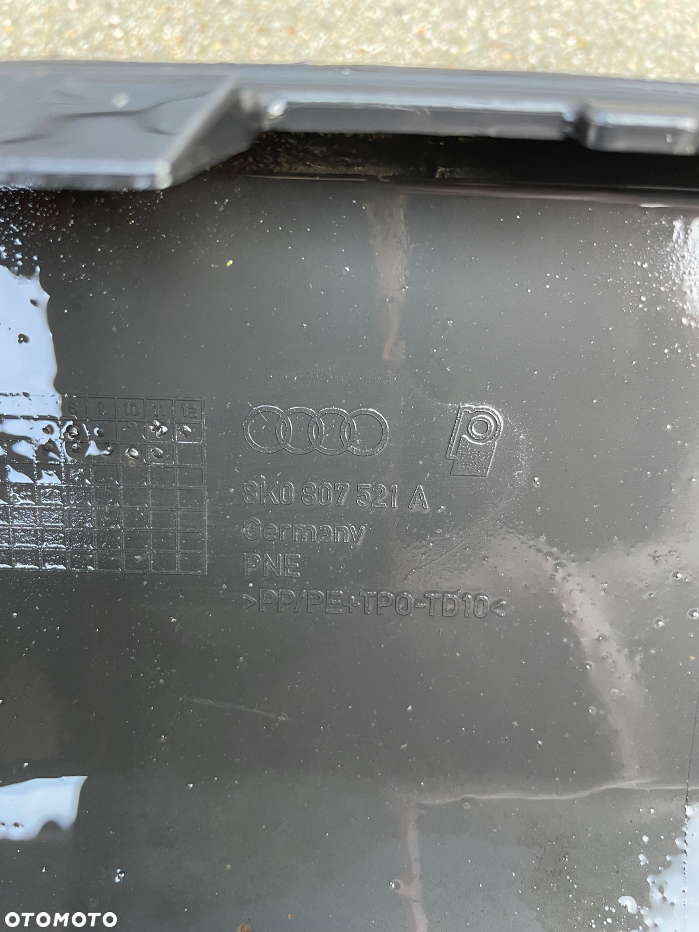 AUDI A4 B8 S-LINE DYFUZOR ZDERZAKA TYŁ 8K0807521A - 4