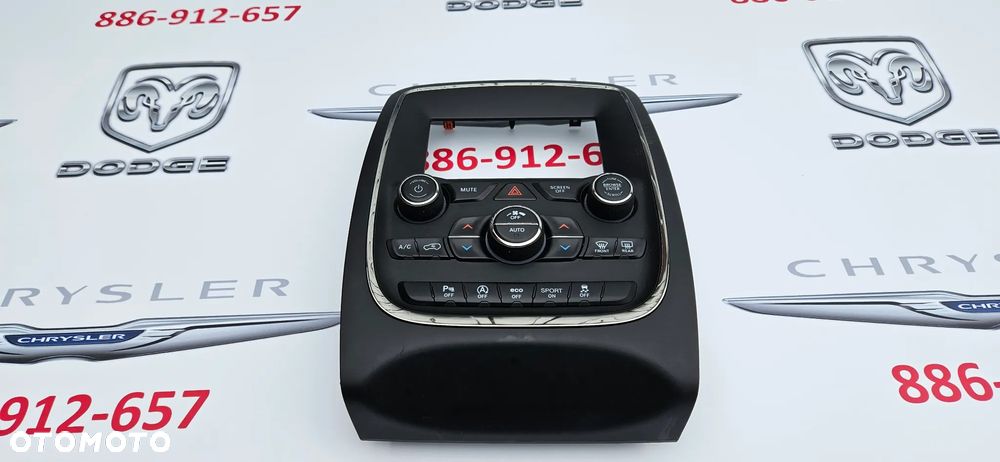 Dodge Durango 2017-2020 Panel klimatyzacji AC Panel sterowania nawiewem P68333643AA Ramka wyświetlacza radia  MAŁY WYŚWIETLACZ - 2