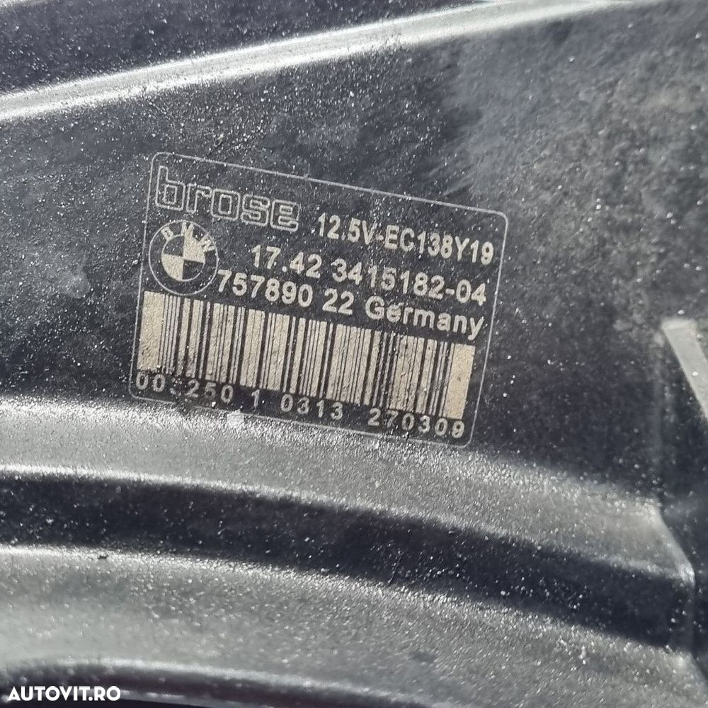 Electroventilator BMW X3 E83 Facelift 2.0 D 2006 - 2010 177CP Automata (1402) Diesel ... - 4