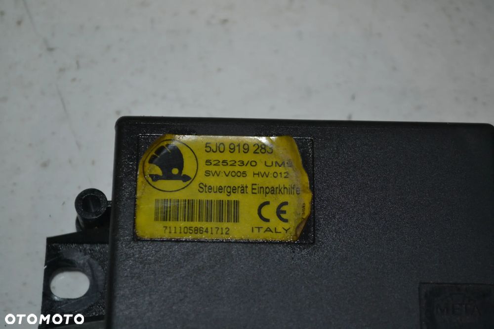 SKODA FABIA II ROOMSTER MODUŁ STEROWNIK CZUJNIKÓW PARKOWANIA PDC 5J0919283 - 2
