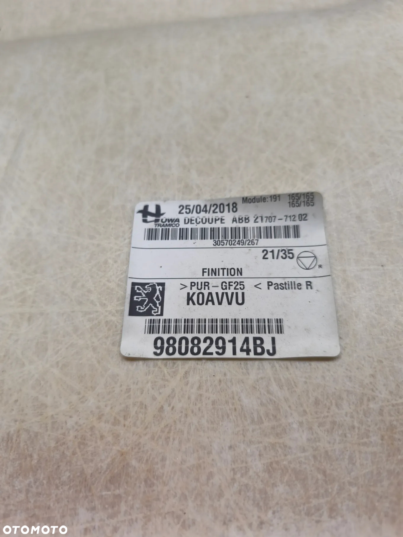 Podsufitka Citroen Jumpy Peugeot Expert Toyota Proace 98082914BJ - 5