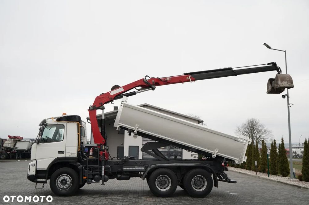 Volvo FM 410 / 6x4 / WYWROTKA + HDS PALFINGER 18002-EH A / HYDROBURTA / STEROWANIE RADIOWE / ŁYCHA / ROTATOR / EURO 6 - 2