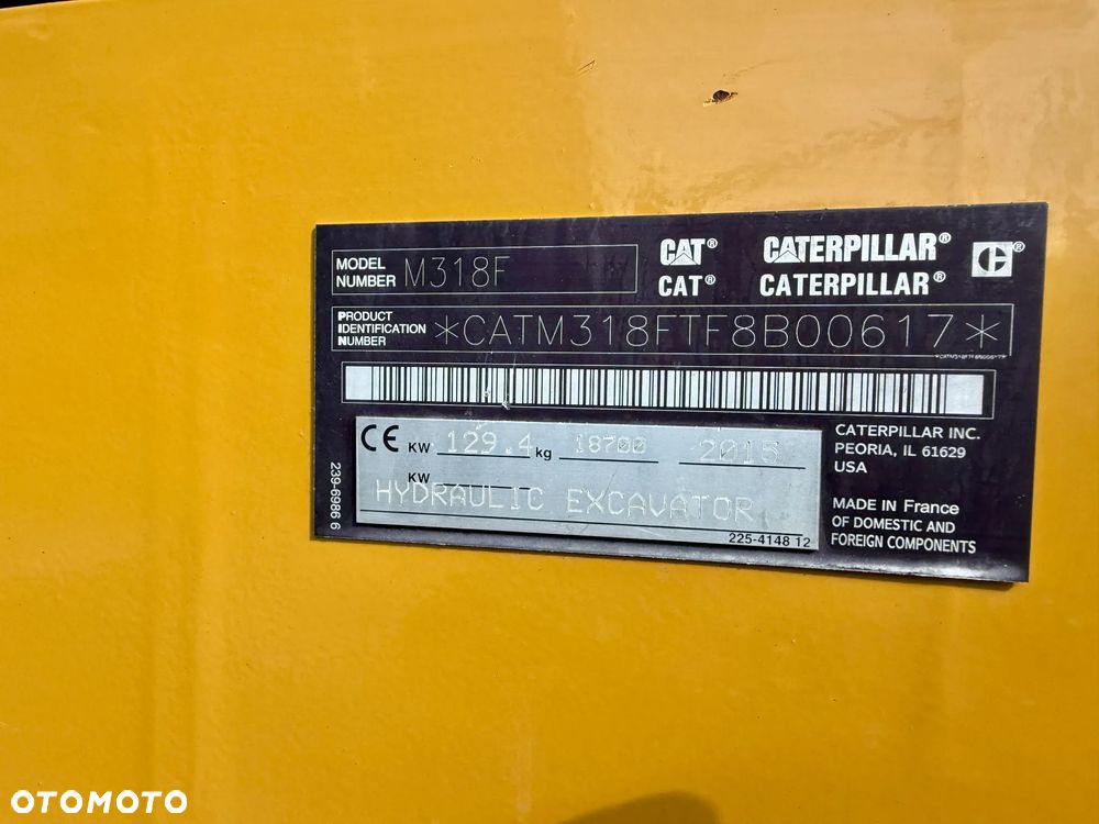 Caterpillar CAT M318F 318 ENGCON przyczepa 3 łyżki system LEICA 2D - 9