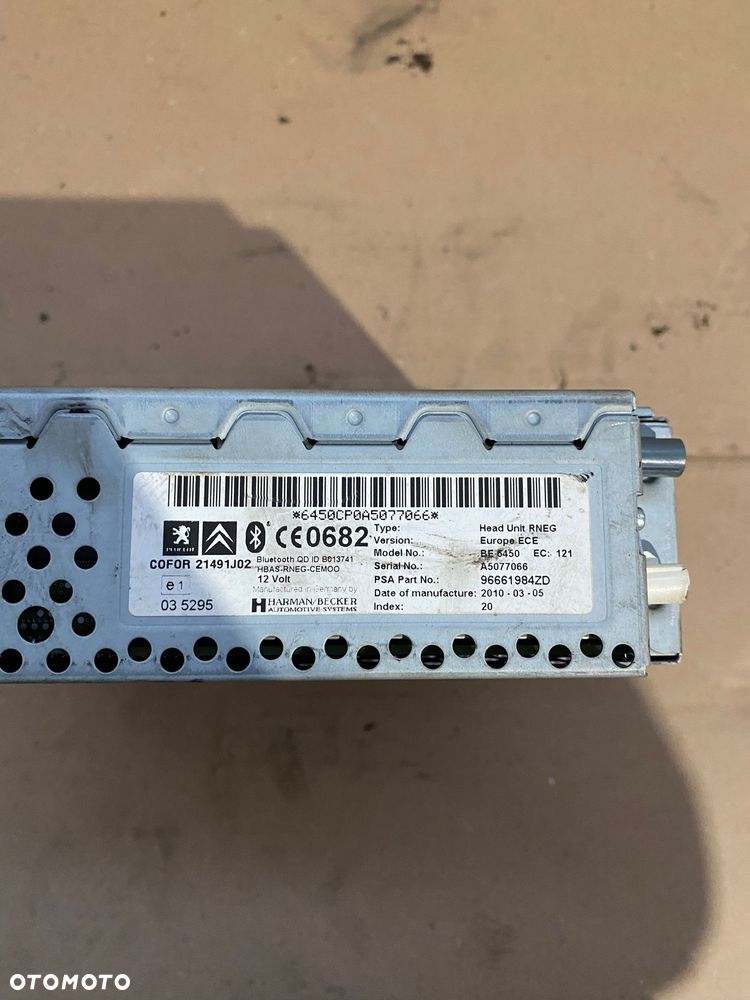 RADIO NAWIGACJA CITROEN C5 III 3 X7 96661984ZD - 2