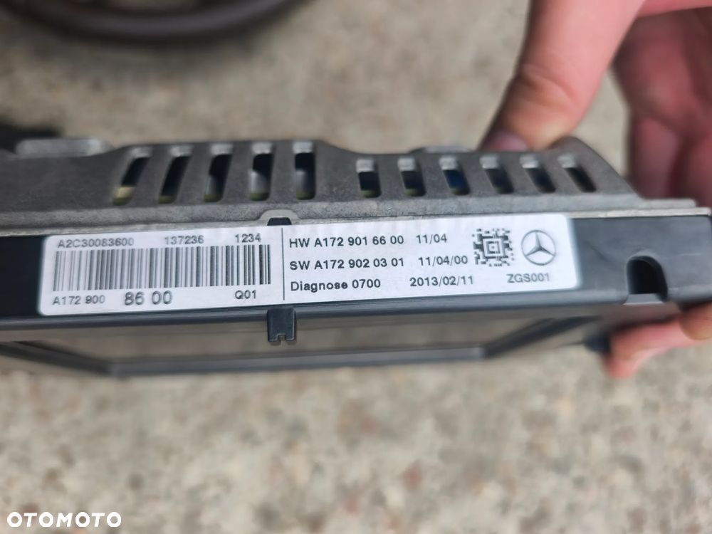 Ekran wyświetlacz Mercedes-Benz c-klasa w204 w172 a1729016600 A 172 901 66 00 - 4