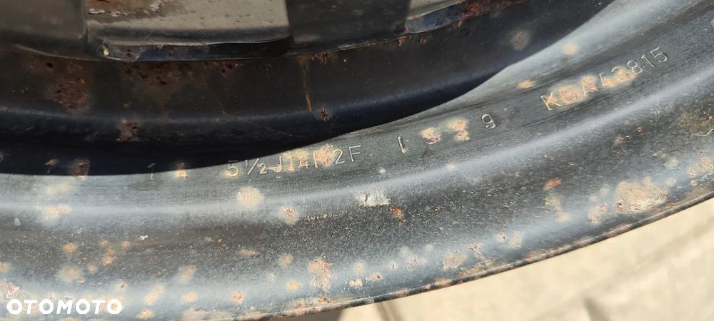FELGI STALOWE 4x100 5.5Jx14 CALI OPEL CORSA ASTRA ET39 KOMPLET 4 SZTUKI - 8