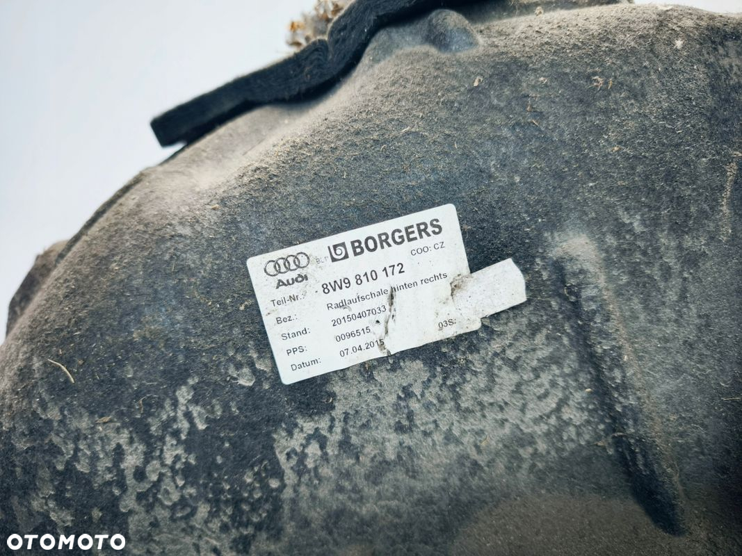 NADKOLE PRAWY TYŁ MATERIAŁOWE AUDI A4 B9 ALLROAD 8W9810172 - 4