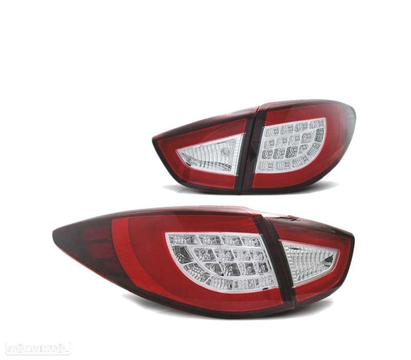 FAROLINS TRASEIROS LED HYUNDAI IX35 09-13 VERMELHO CRISTAL - 2