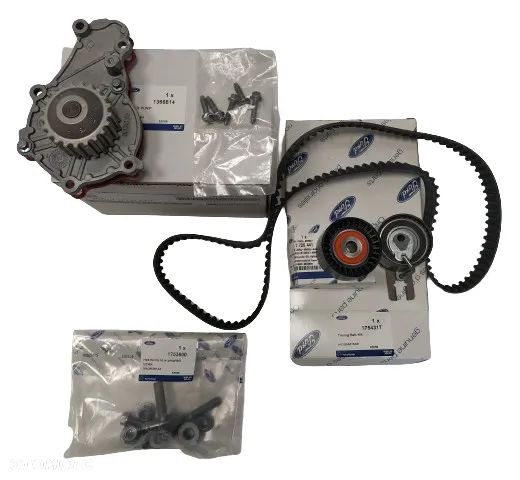 CITROEN C3 II FORD FIESTA VI ; PEUGEOT 2008 I 206+ 207 208 208 I 1.4D 02.06- ZESTAW PASKA ROZRZĄDU POMPA WODNA NOWY ORYGINAŁ - 1