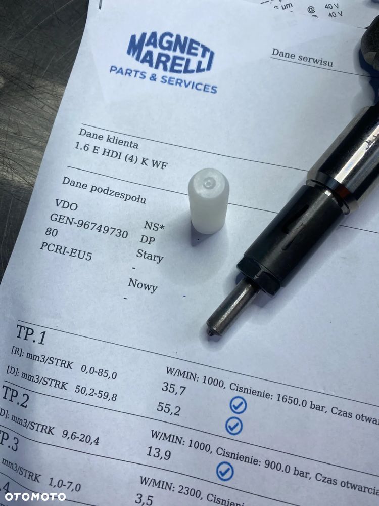 WTRYSKIWACZ TEST 1.6 HDI TDCI 9674973080 WTRYSK SPRAWDZONY FORD VOLVO CITROEN PEUGEOT 9802448680 - 4