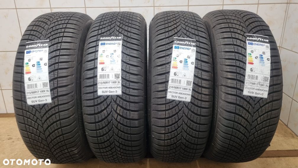 Nowe 4 opony całoroczne 215/60 R17 100V XL GoodYear Vector 4Seasons - 1