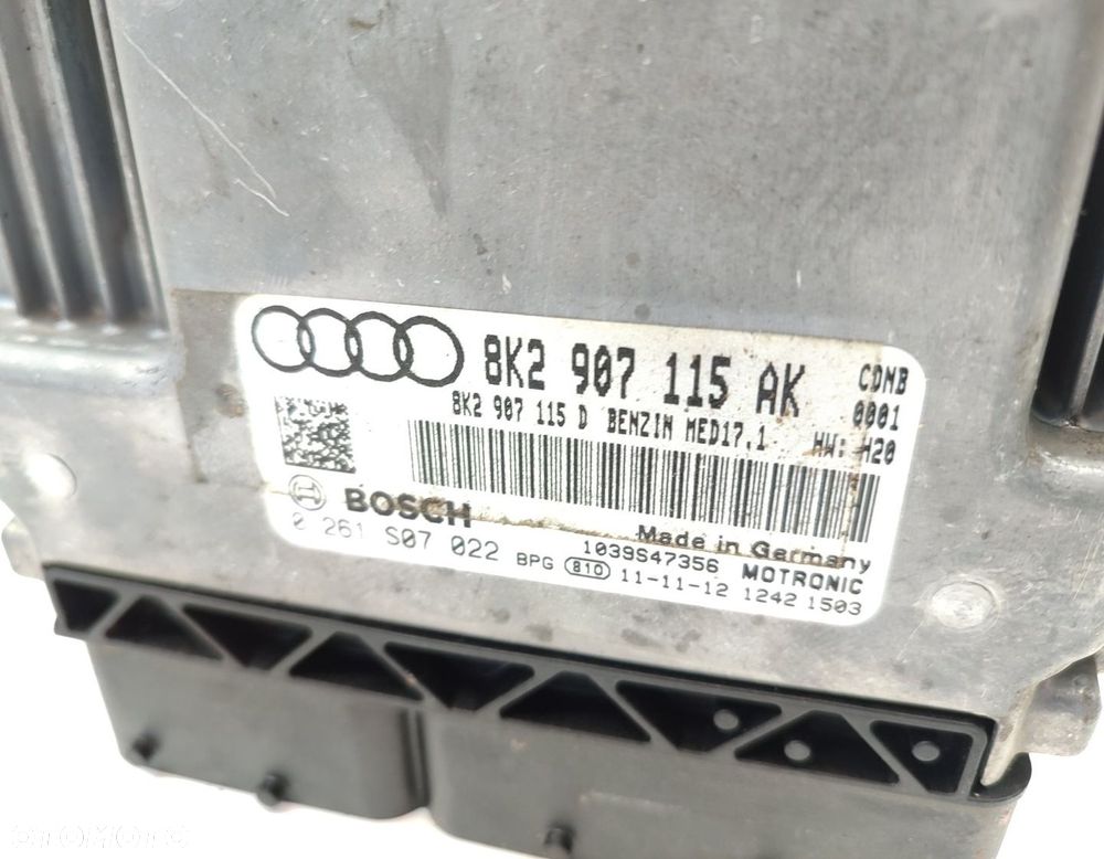 KOMPUTER SILNIKA STEROWNIK AUDI A4 B8 2.0 TFSI 8K2907115AK 0261S07022 - 2