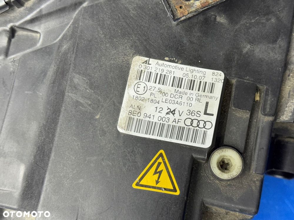 LEWY BI XENON AUDI A4 S4 B7 SKRĘTNA EUROPA BDB - 7