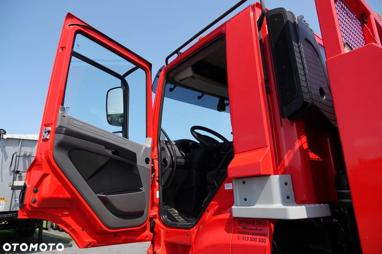 DAF CF 460 / 8x2/  LAWETA / PLATFORMA / NAJAZDY HYDRAULICZNE / WYCIĄGARKA / oś skrętna i podnoszona / EURO 6 - 27