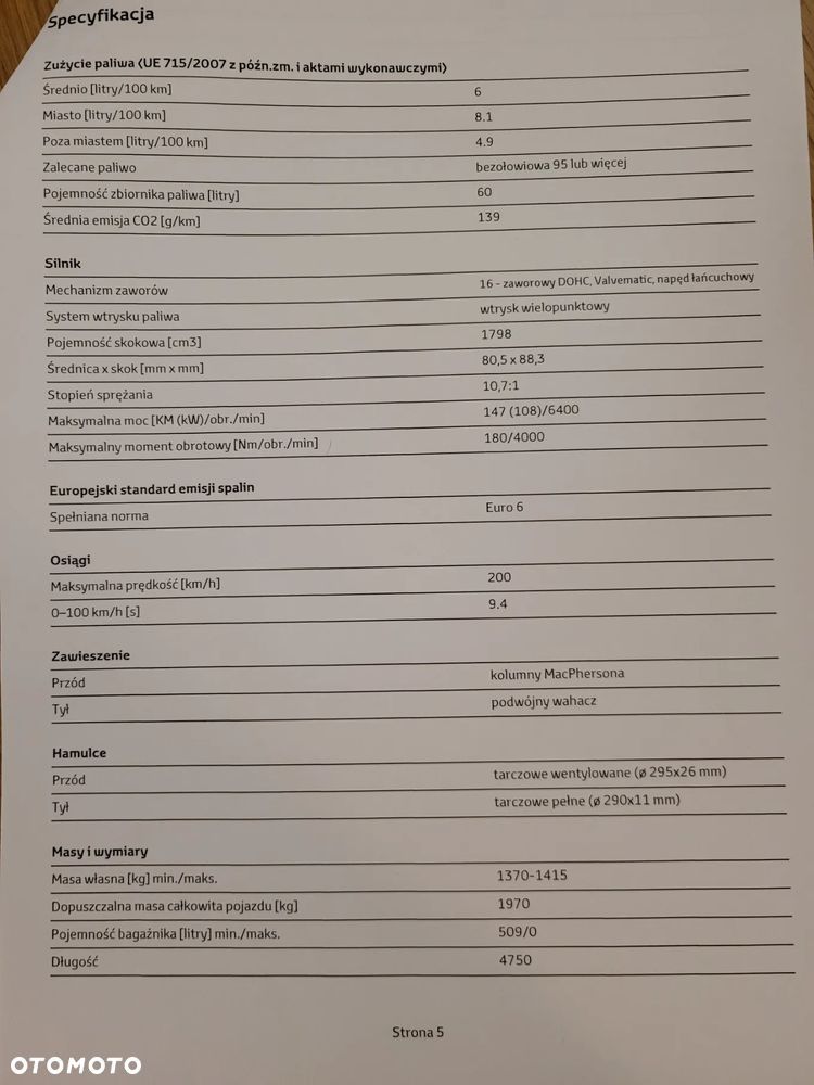 Używany Toyota Avensis 2018 - 75 000 PLN, 89 590 km - Otomoto.pl