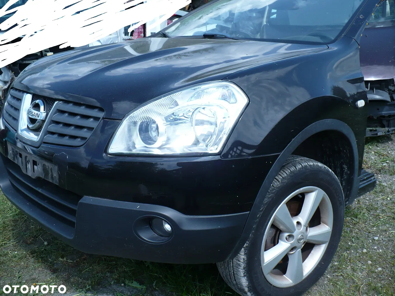 QASHQAI J10 MASKA ZDERZAK BLOTNIKI BIALY 326 EU. - 4