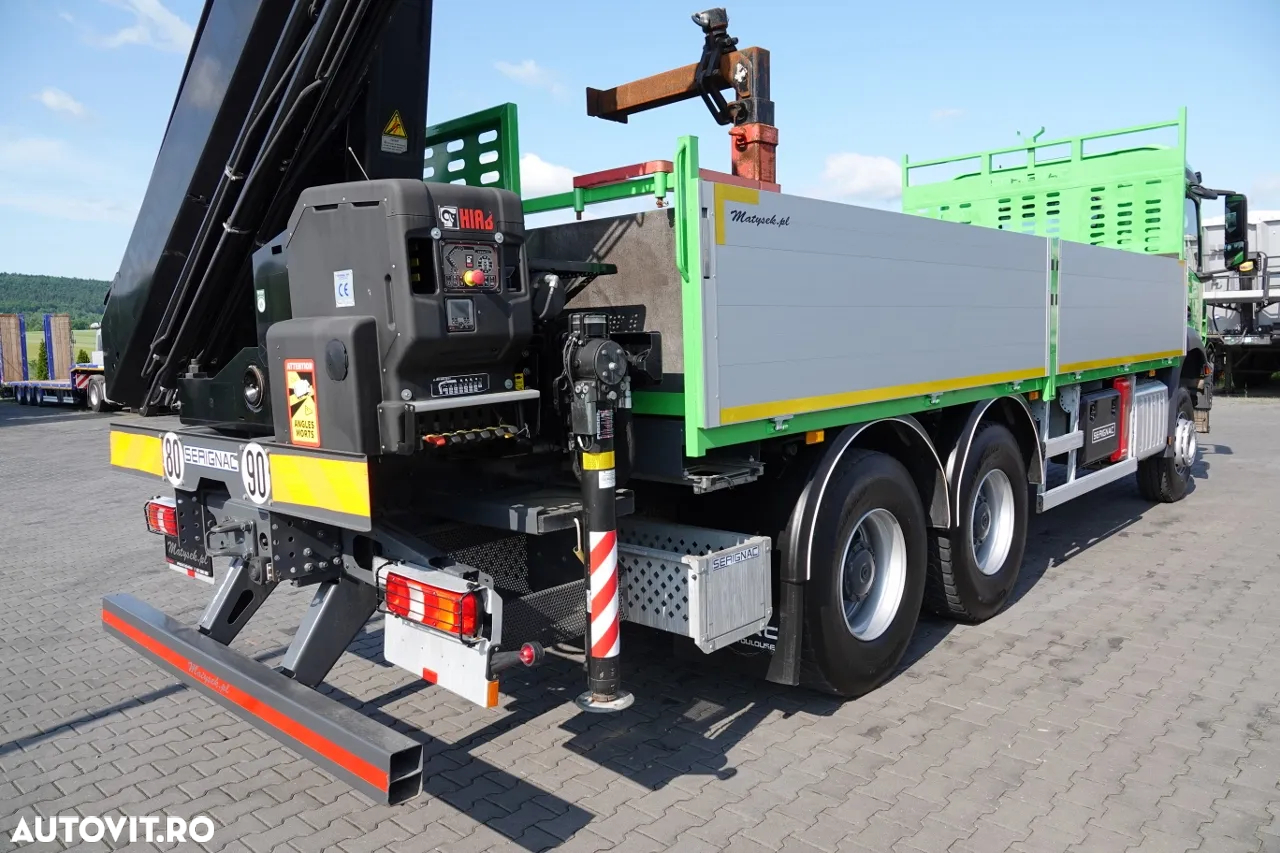 Mercedes-Benz AROCS 2636 / 6x4 / TRANSMISIE - 6.5 M / + HDS HIAB 4x extensie: 13 m / EURO 6 / 2018 AN / RADIO CONTROL / ANVELOPE 100% - 15