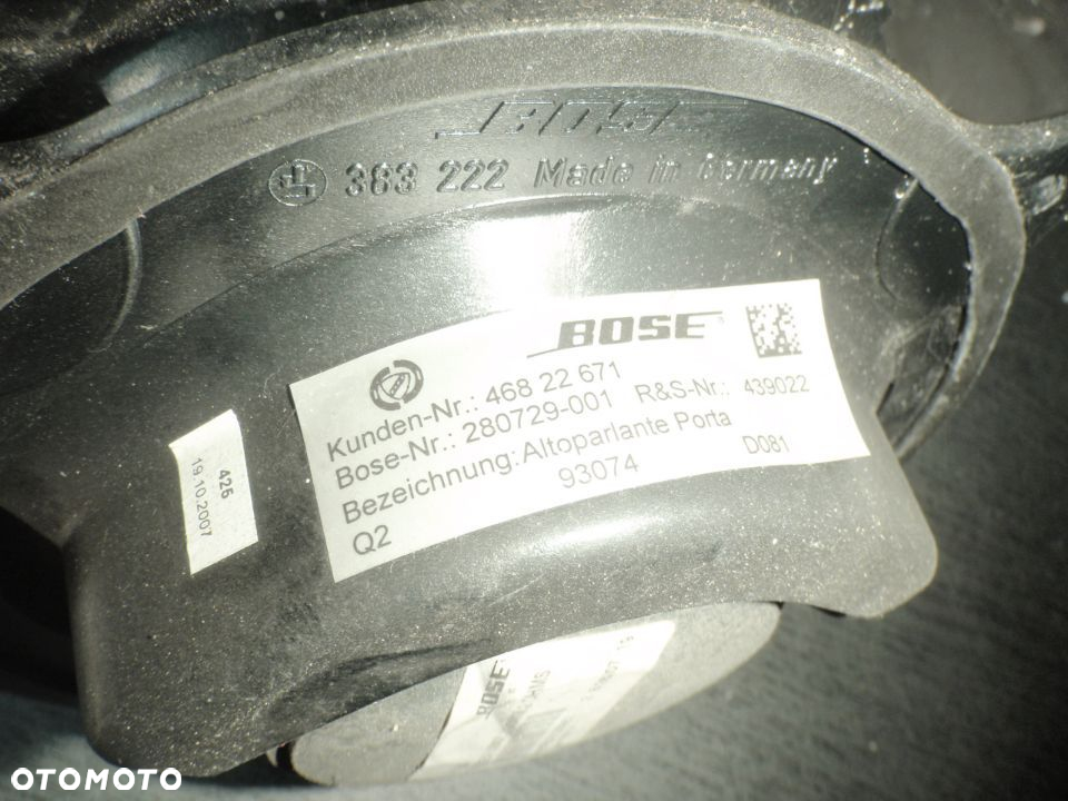 głośnik głośniki ramka kostka bose bosse drzwi alfa romeo 147 156 166 gtv spaider lancia ypsilon mercedes - 3