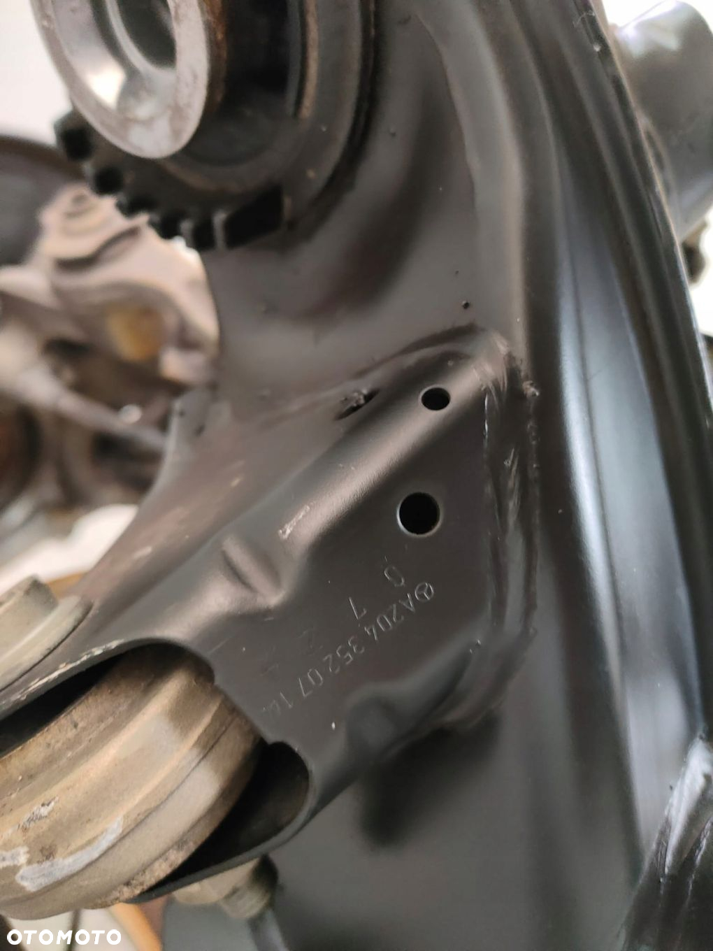 MERCEDES C KLASA W204 ZAWIESZENIE TYLNE KOMPLETNE WÓZEK ORYGINALNE IDEALNE - 8