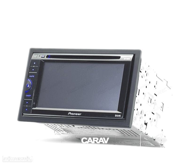 MOLDURA ADAPTADOR PRETO PARA RADIO 2-DIN PARA MERCEDESVW SKODA SEAT VOLVO - 2