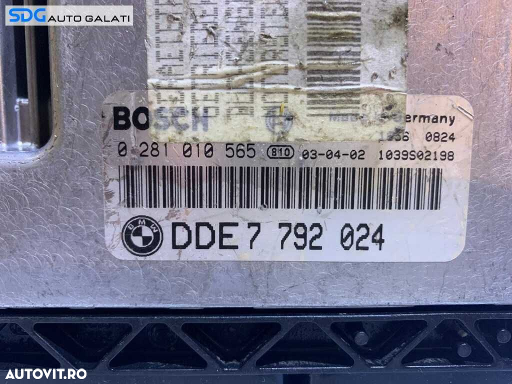 ECU Calculator Motor BMW Seria 3 E46 320D 2.0 D 110KW 150CP 2001 - 2005 Cod 7792024 0281010565 7792293 [L2571] - 2