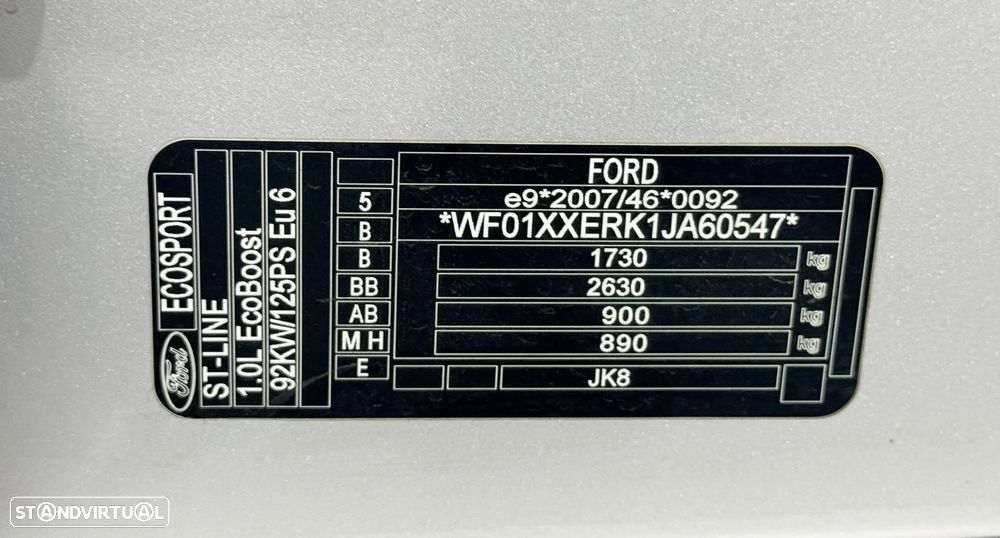 Ford EcoSport 1.0 EcoBoost ST-Line Plus - 51