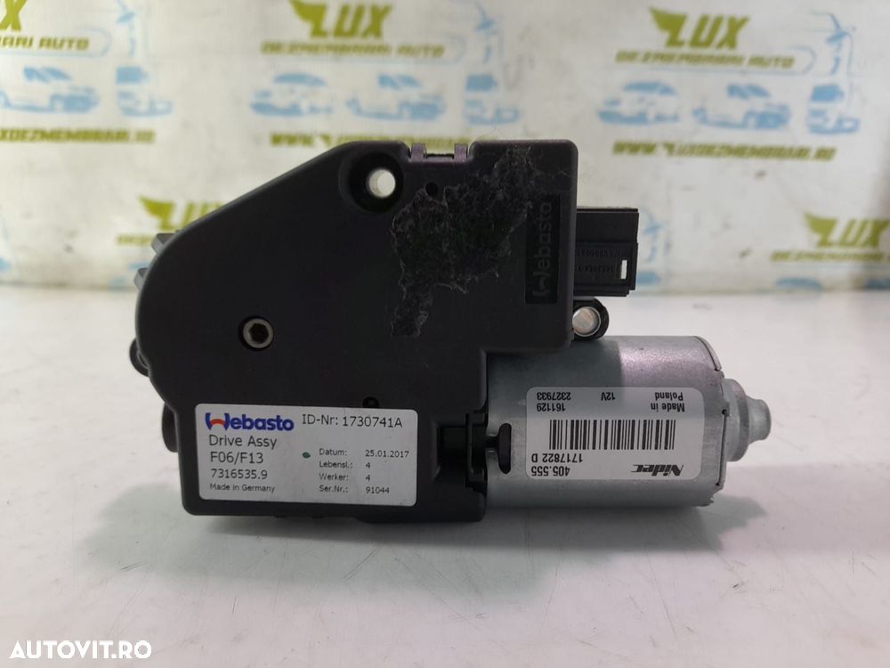 Motoras trapa panoramica 73165359 BMW Seria 6 F06/F12/F13 [facelift] - 2