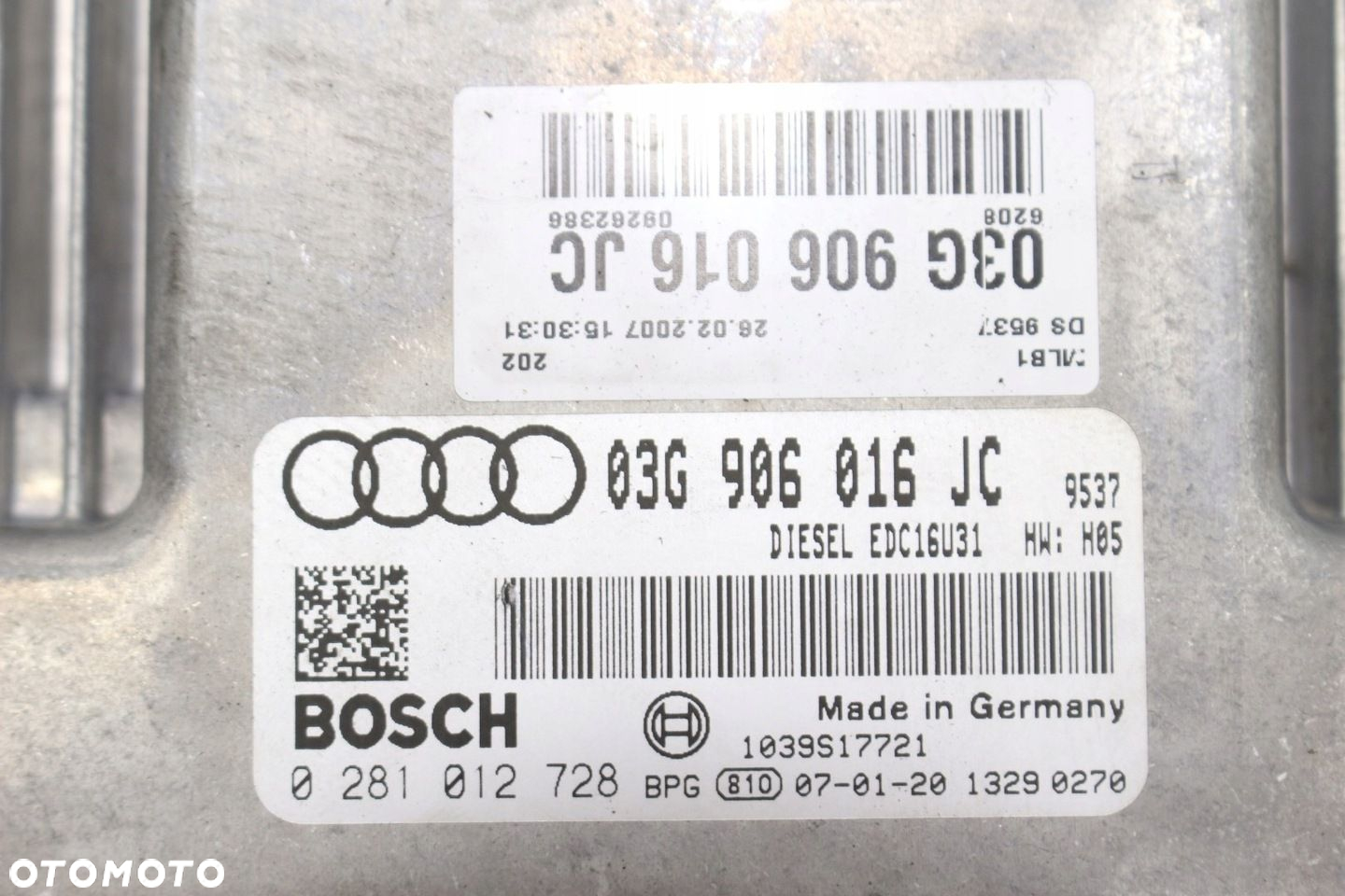 Komputer Silnika 03G906016JC Audi A4 B7 2.0 TDI - 5