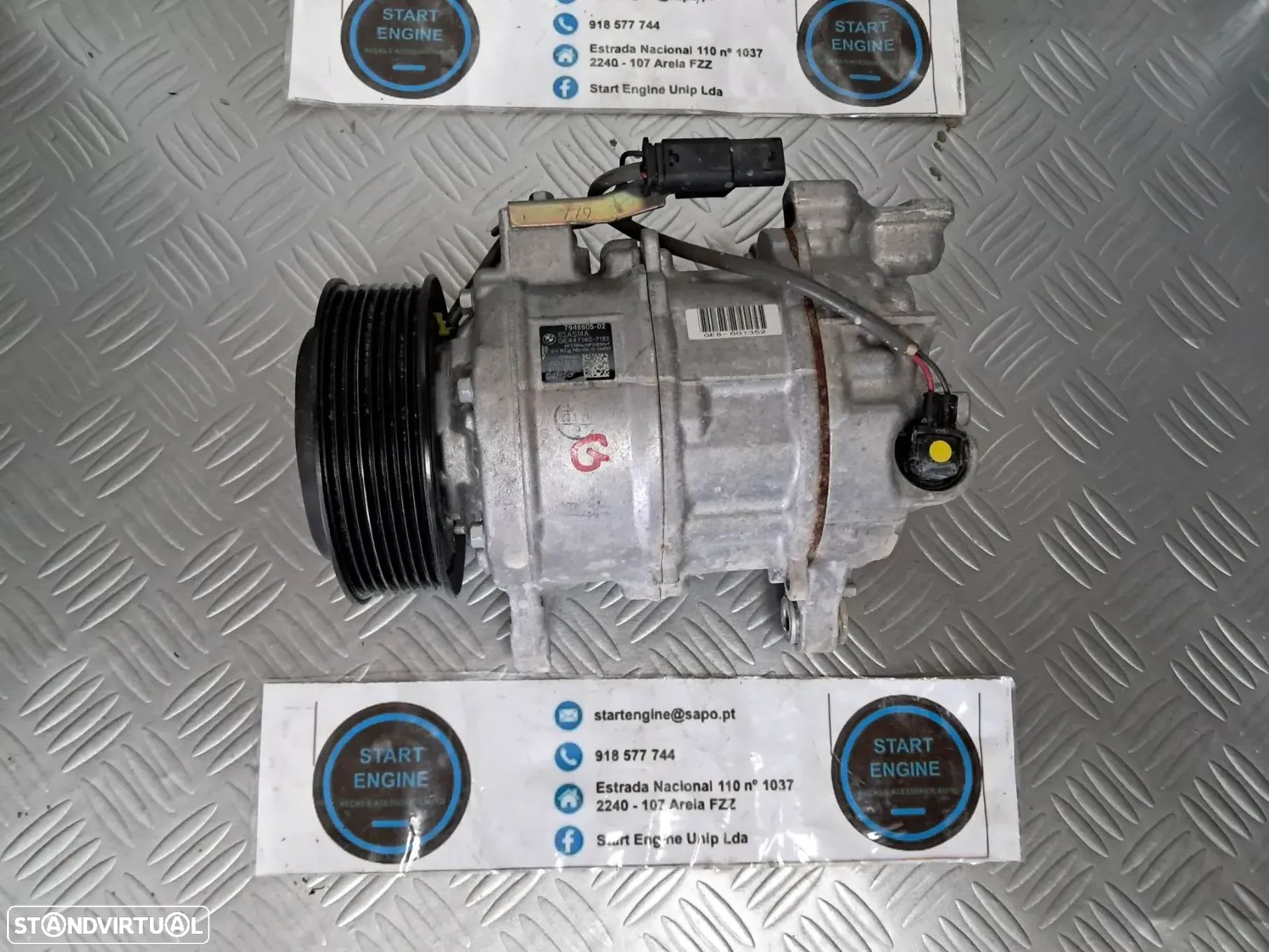 Compressor do Ar condicionado BMW Serie 3 G20 G21 G28 X3 G01 X4 G02 X5 G05 Seria 4 G26 Serie 5 G30 G31 REF 7948805 - 1