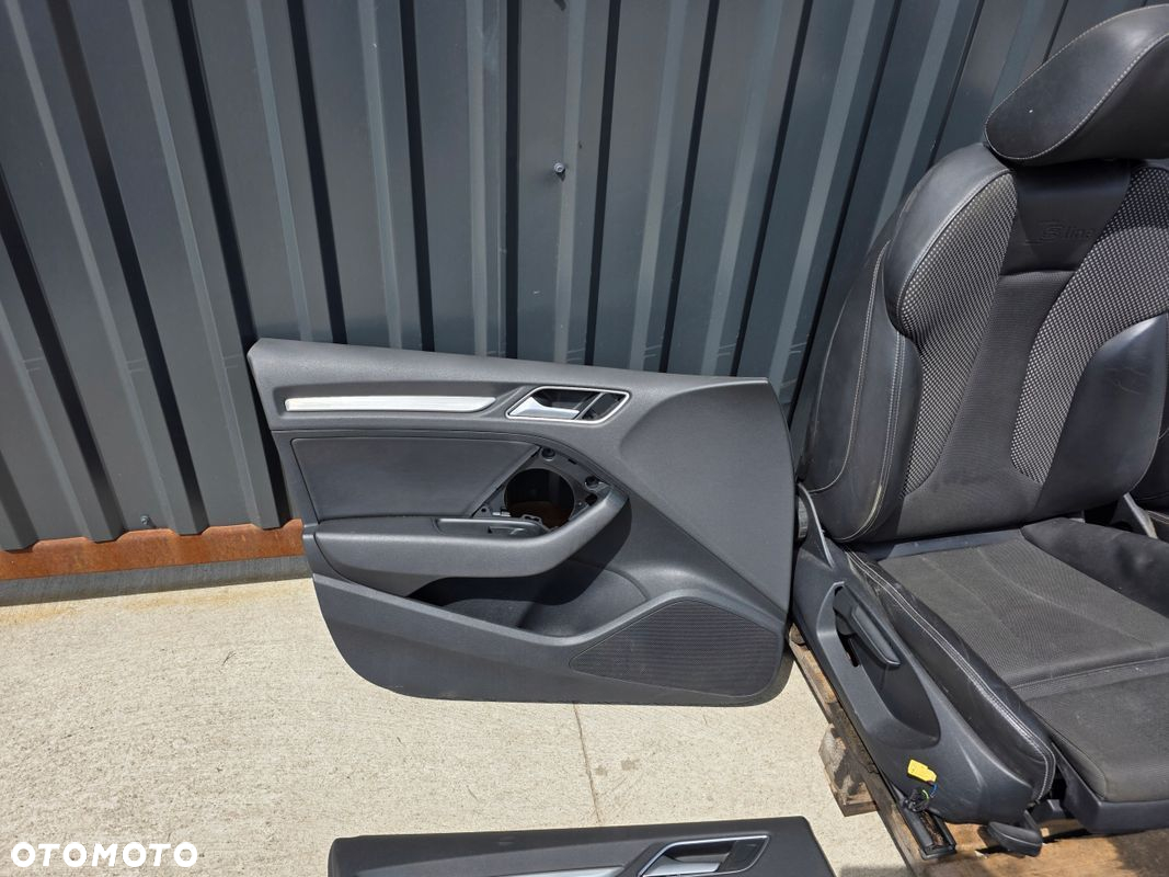 FOTEL FOTELE KOMPLET AUDI A3 8V SPORTBACK 5-DRZWI SKÓRA+MATERIAŁ S LINE ! - 6