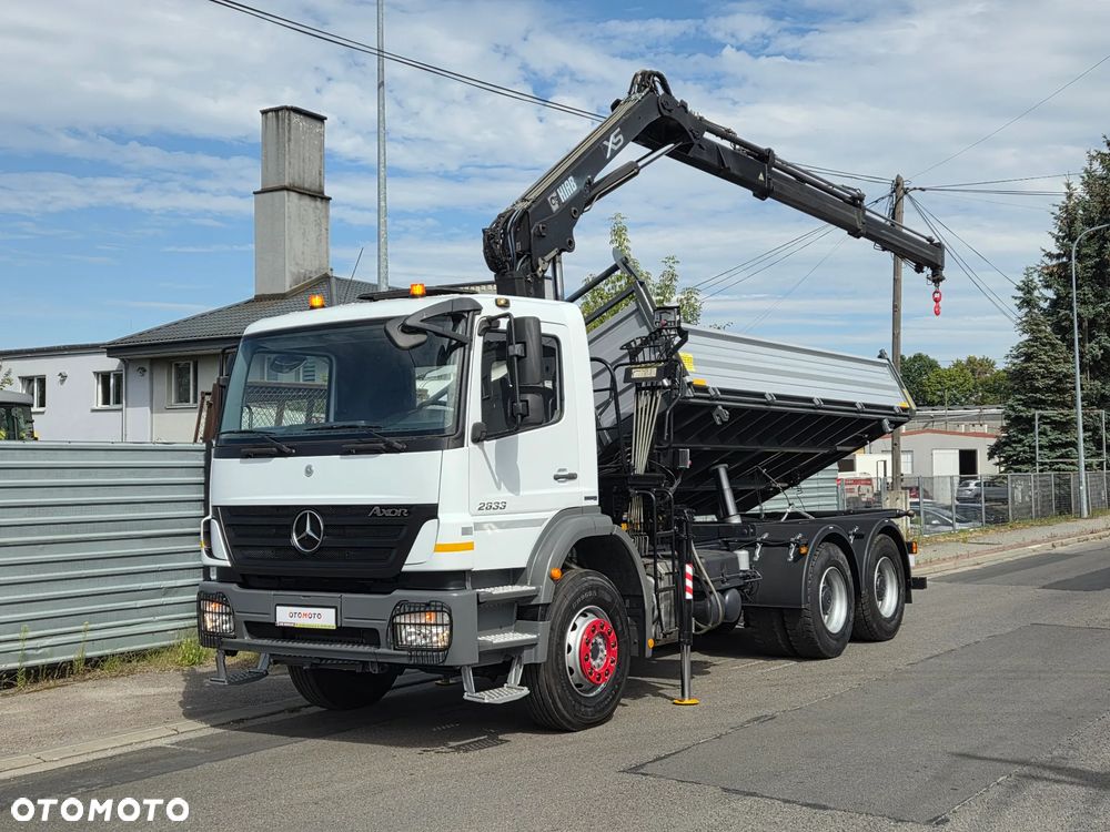 Mercedes-Benz AXOR 2633 6x4 HDS HIAB 122 NOWY KIPER WYWROTKA TYLKO 207.000 km. 330KM EURO 5 - 6