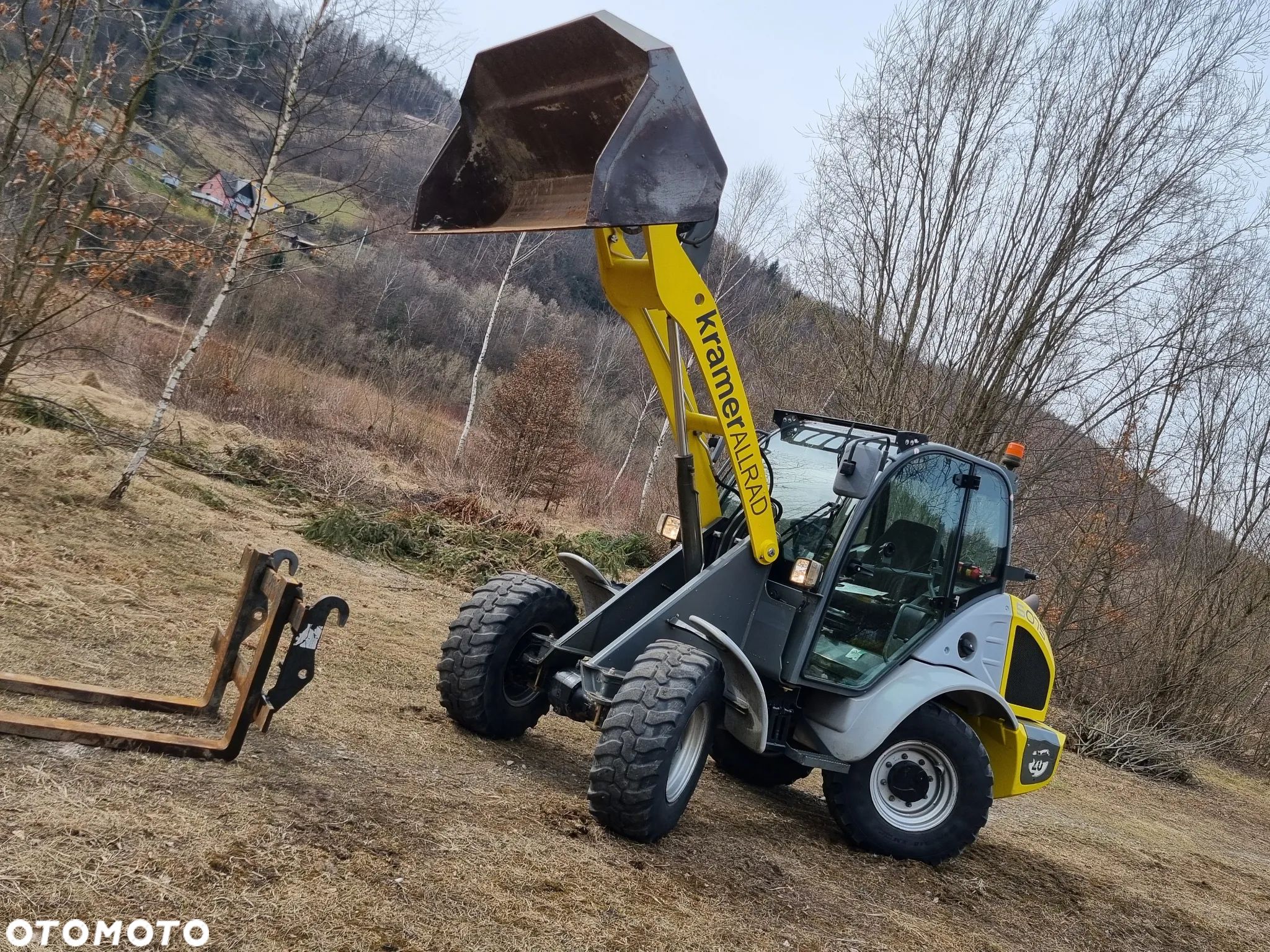 Kramer 5075 Ładowarka kołowa 353 jak Nowa import Norwegia 2018r 2200mtg Oryginał Widły i łyżka silnik Yanmar - 1