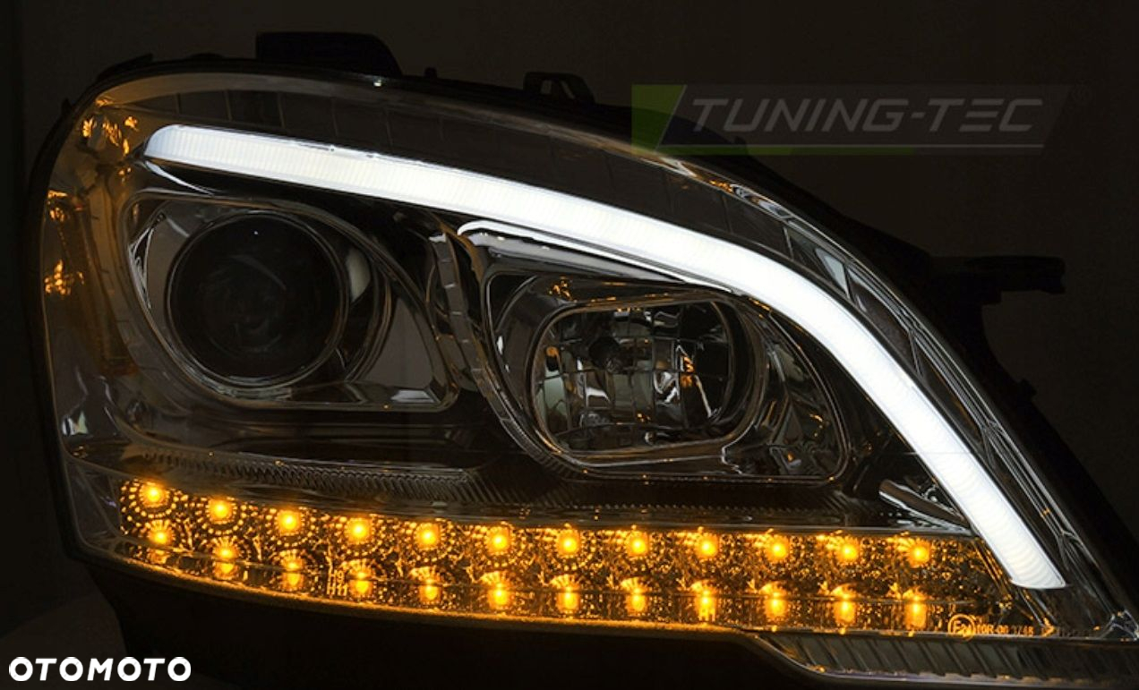Reflektory Lampy kpl Led Tube Neon Tuning Chromy Mercedes ML 164 Lift 08-12 - 3