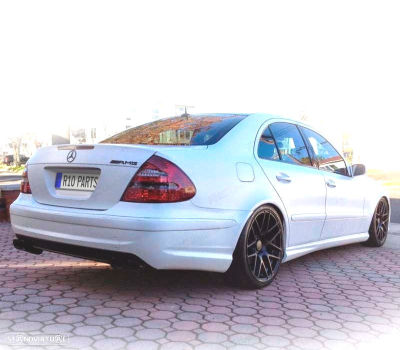 PÁRA-CHOQUES TRASEIRO MERCEDES CLASE E W211 LOOK AMG 03-09 SEM PDC - 2