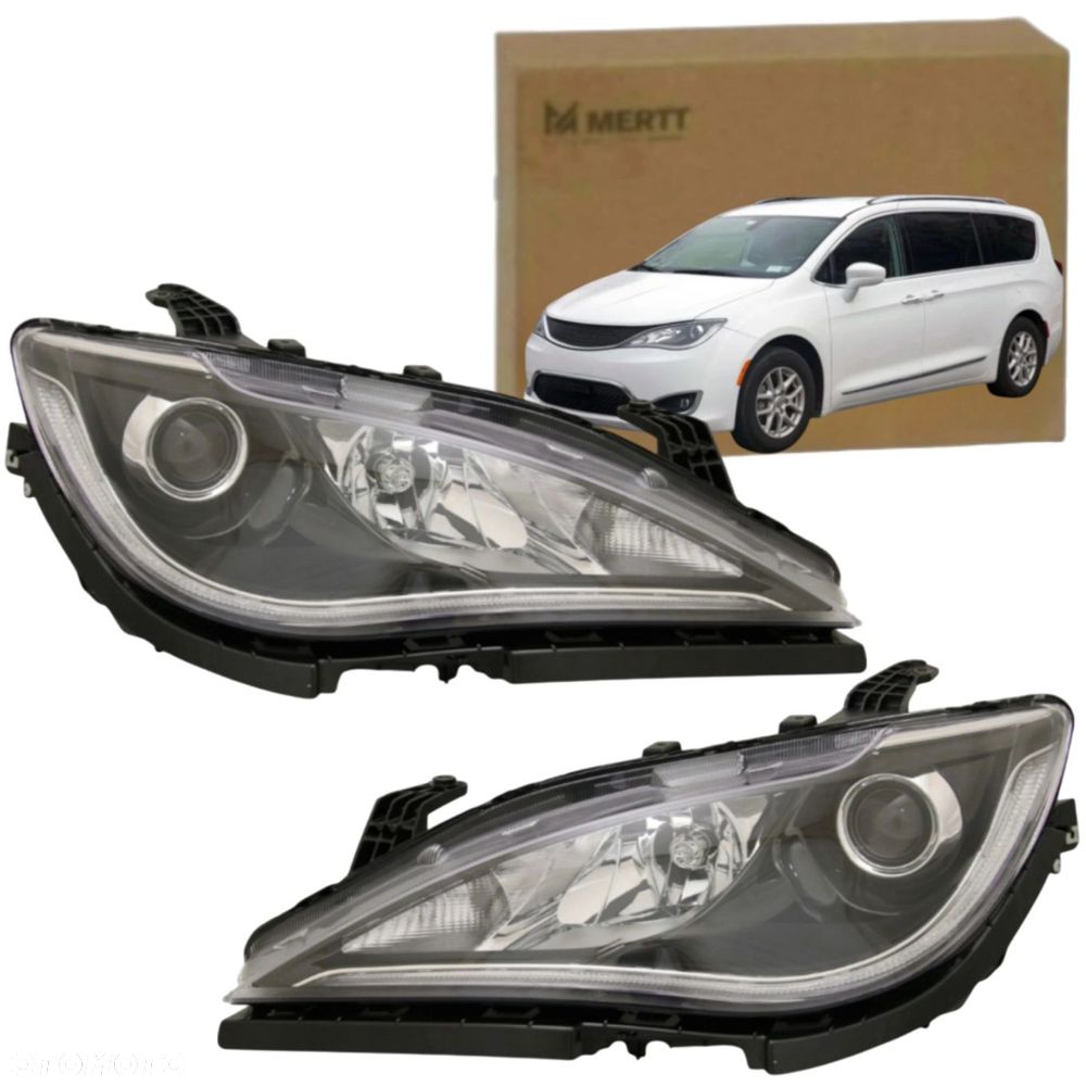 Chrysler Pacifica 2016-2020 Lampy reflektory przód komplet LED Ksenon EU - 1